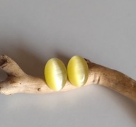 kwarc kocie oko oryginalne kolczyki - srebro 925