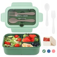 LUNCH BOX 1200 ML PUDEŁKO POJEMNIK NA LUNCH ŚNIADANIÓWKA DO SZKOŁY PRACY