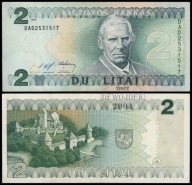 BNA - LITWA 2 Lity Litai 1993 DAD 2531517 # P54 # VF