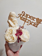 Wieczny bukiet dla nauczyciela, bukiet ze świeczek sojowych z sercami