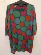 GUDRUN SJODEN SUKIENKA R.M/L BOHO BAWEŁNIANA ORYGINALNA