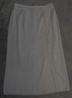 L673_SZARA WIZYTOWA SPÓDNICA DAMSKA /MAXI * 46/48