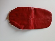 Śliczny portfelik skórzany czerwona skórka bardzo pakowny