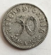 Moneta Niemcy 50 reichspfennig 1942 A