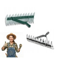 GRABIE DO WERTYKULACJI NAPOWIETRZANIA TRAWNIKA DWUSTRONNE DO OGRODU AERATOR