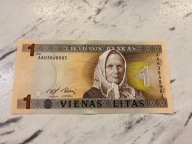 Litwa - 1 lit - 1994 - UNC