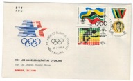 Turcja 1984 FDC Znaczki 2679-81 sport igrzyska olimpijskie Olimpiada