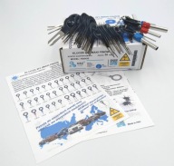 Klucze demontażowe wyjmaki do pinów H&G System HG0420 36 szt.