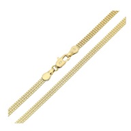 84046 ŁAŃCUSZEK 18K POZŁACANY 45 CM 3,1 MM splot kostka