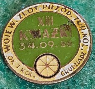 ODZNAKA XIII WOJ. ZLOT PRZEW. TURYSTYKI KOLARSKIEJ GRUDZIĄDZ 1988