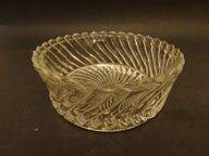 Spirelli Ząbkowice miska, dół cukiernicy, bomboniery, szkło PRL