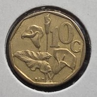 *REPUBLIKA POŁUDNIOWEJ AFRYKI*RPA [1724]*10 Centów 1991 Kwiaty Kalia