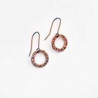 Kolczyki z czystej, polskiej miedzi - kółka.