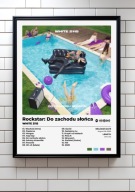 White 2115 „Rockstar: Do zachodu słońca”|plakat A3 Prezent album rap ozdoba