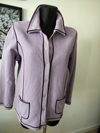 Sweter damski 44 szykowny zapinany napy kieszenie rozpinany bawełna
