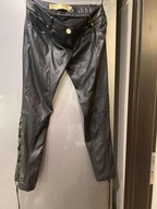 Spodnie typu rurki a'la skóra, nowe, r. 36