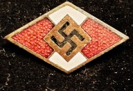 Odznaka Hitlerjugend. Oryginał, Sygnowana