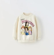 Disney Princess Żółta cienka bluza bluzka na wiosnę długi rękaw - 110 5 lat