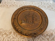 Duzy talerz miedziany do powieszenia