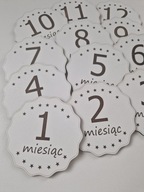 Drewniane tabliczki do zdjęć 12 miesięcy pamiątkowe zdjęcia