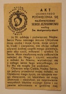 AKT OSOBISTEGO POŚWIĘCENIA SIĘ NAJŚWIĘTSZEMU SERCU JEZUSOWEMU