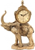 ZEGAR KOMINKOWY SŁOŃ XXL 50 cm ADLER ZŁOTY VINTAGE RETRO UNIKAT DEKORACJA
