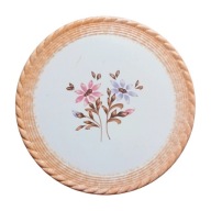 Fajansowa patera - tortownica Thomsberg & Hermann Colditz. Sygn. 1910-37.