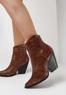 Tanio !_NOWE funkcjonalne MODNE kowbojki zamek_eko-SKÓRA KROKODYLA_40/41