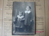 Sosnowice gm. Brzeźnica - stare zdjęcie - dwie dziewczynki