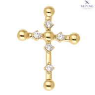 74680 ZAWIESZKA 18K POZŁACANA 30/22 MM krzyżyk z cyrkoniami