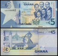 BNA - GHANA 5 Cedis 2019 UE 4768982 # P46a # XF-