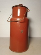 Stara emaliowana kanka bańka na mleko 3L z czasów PRL-u 1951 r. BIELSKO