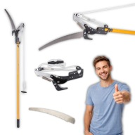 SEKATOR OGRODOWY TELESKOPOWY WYSIĘGNIK 1,25-2,4m 2w1 PIŁA 29cm/290mm