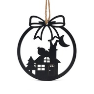 BOMBKA ŚWIĄTECZNA - Domek z Mikołajem | Ozdoba na choinkę Na prezent 10cm