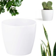 DONICZKA DONICA OSŁONA BIAŁA GŁADKA POŁYSK OKRĄGŁA PLASTIKOWA SZER.12cm