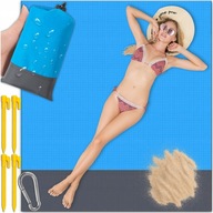 KOC PLAŻOWY PIKNIKOWY WODOODPORNY MATA TURYSTYCZNA XL + KARABIŃCZYK ŚLEDZIE