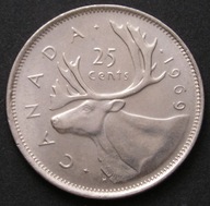 Kanada 25 centów 1969 - ŁOŚ - Elżbieta II