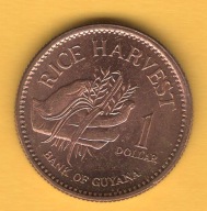 (1GU04) Gujana 1 dolar, 1996