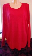 Czerwony sweter, Xl, oversize, jak nowy