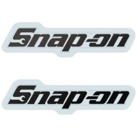 2x Naklejka z Logo SnapOn Snap-on Czarna, 4 Rozmiary, Sponsorska, Motocykle
