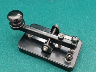 Klucz Morse- łączność RKKA ebonitowy ,czarny ,sygnowany