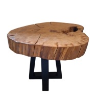 Stolik kawowy z plastra dębu