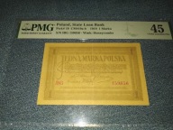 1919 1 marka (majowe) seria IBG PMG 45