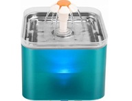 FONTANNA POIDEŁKO miska z kwiatkiem 2 l stalowy talerzyk - nowa