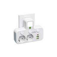 Wielofunkcyjna Listwa Zasilająca z USB C Lampka Nocna 2500W Smart Switch