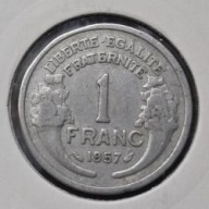 *FRANCJA [0335] *1 Frank 1957 Morlon, Czwarta Republika Róg obfitości