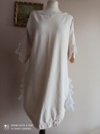 BY O LA LA SUKIENKA dresowa z tiulem falbany 38