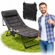 Łóżko Turystyczne WYTRZYMAŁE Składane Kanadyjka WYGODNY Przenośny Leżak