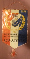 PROPORCZYK - GWARDIA WARSZAWA - 1948 - 1998 50 lat WARSZAWSKIEGO KLUBU SPOR