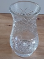 DUŻY WAZON KRYSZTAŁOWY PRL , 27,5 cm